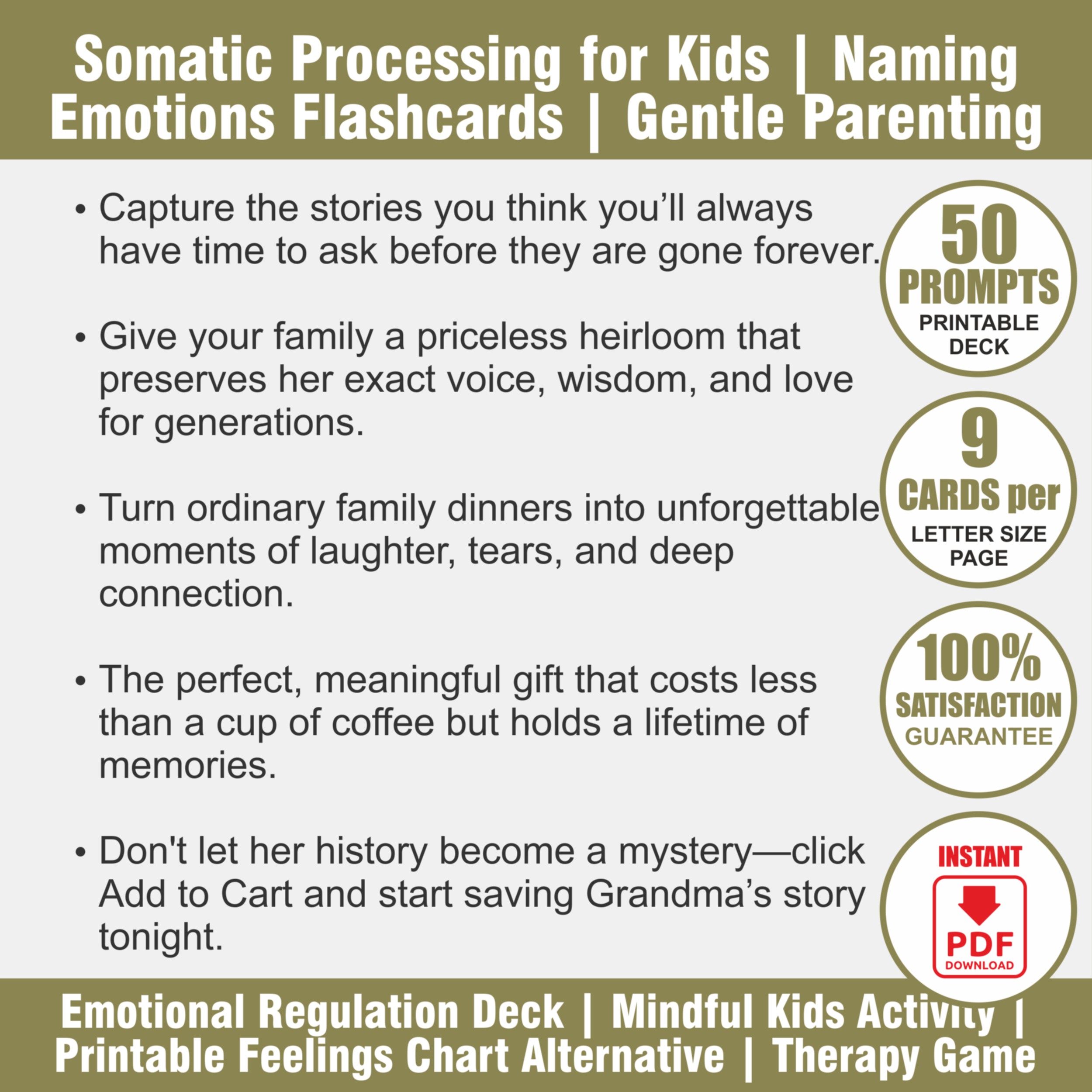 SEL Emotion Cards for Kids | Emotional Literacy Therapy Tool | Coping Skills Deck | Calming Printables - View 2